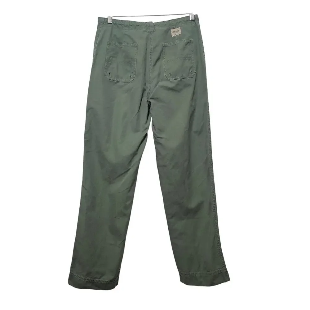 Ralph Lauren Utility Pant Tie String Cotton Olive green size M (see measurements - Picture 3 of 8
